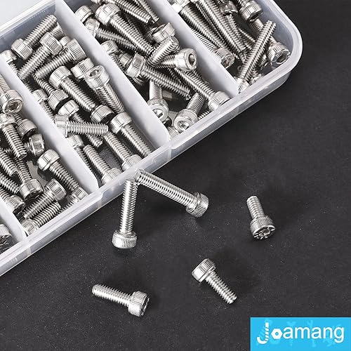 Miniatura 3 de Joamang Tornillos de cabeza de socket M4 x 8 mm, 10 mm, 12 mm, 16 mm, 20 mm, acero inoxidable 304, accionamiento hexagonal Allen métrico, acabado