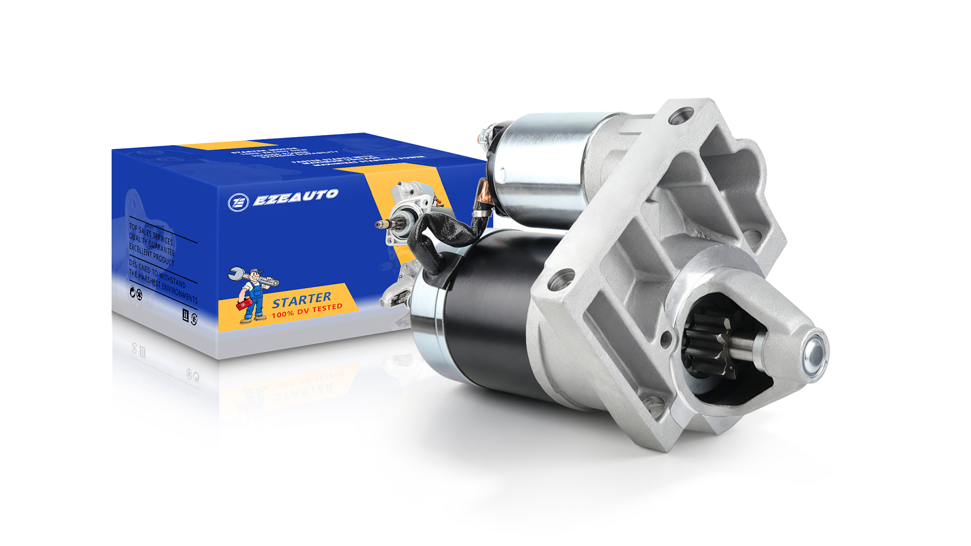 Image of Ezexpreze 17564 New Starter for Jeep Wrangler 1994-1995 /1997-1998 /2001-2002, Cherokee 1994-1998 & Dodge Dakota 1996-1998, L4 2.5L