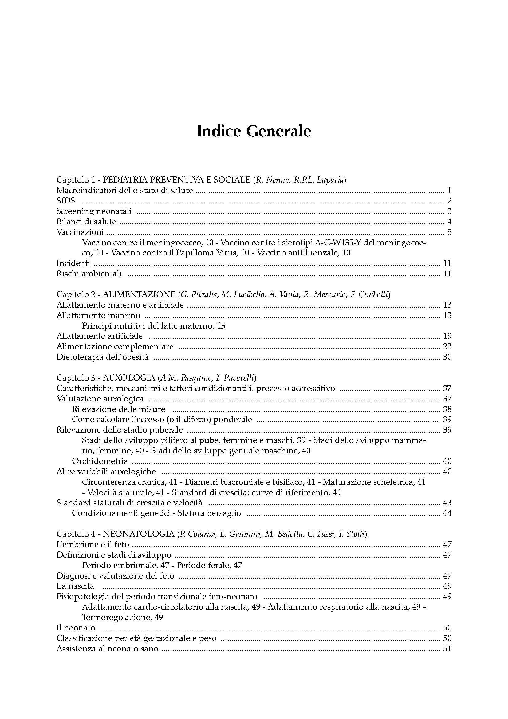 Manuale di Pediatria Generale e Specialistica