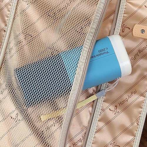 Miniatura 5 de Estuche de viaje para cepillos de dientes, soporte portátil para cepillos de dientes, juego de pasta de dientes multifunción con taza, estuche para