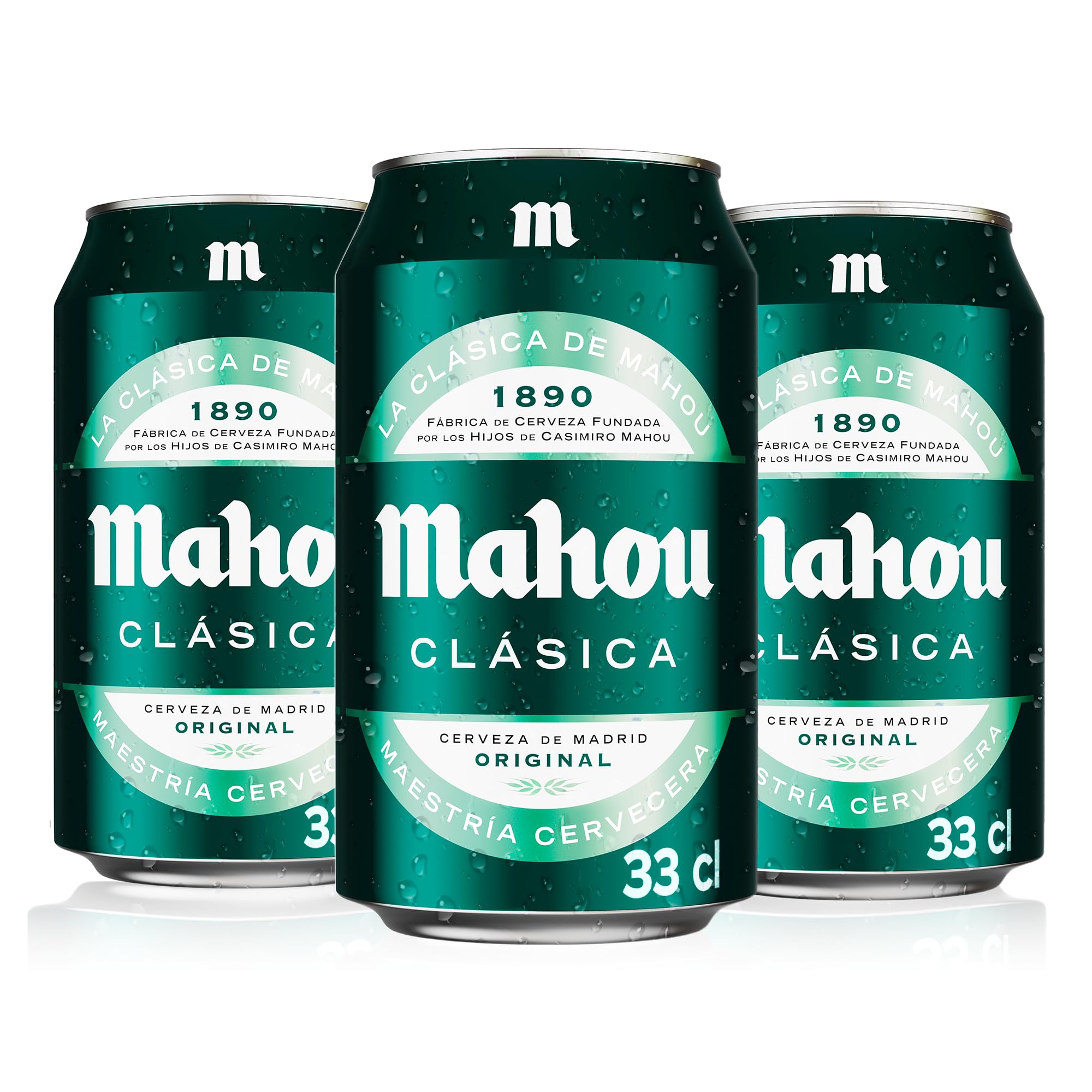 Bier Mahou Classic 28x33cl (Pack 24 Dosen)
