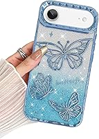 Vista 82 de BITOBE Diseñada para iPhone 16 Pro Max, Bonita Funda de Mariposa 3D Delgada con Chapado Brillante Reluciente de Lujo para Mujeres y Niñas Protectora