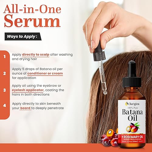 Miniatura 6 de Aceite de batana 100% puro para el crecimiento del cabello con suero de romero  Suero de aceite natural para el crecimiento del cabello de Batana (2