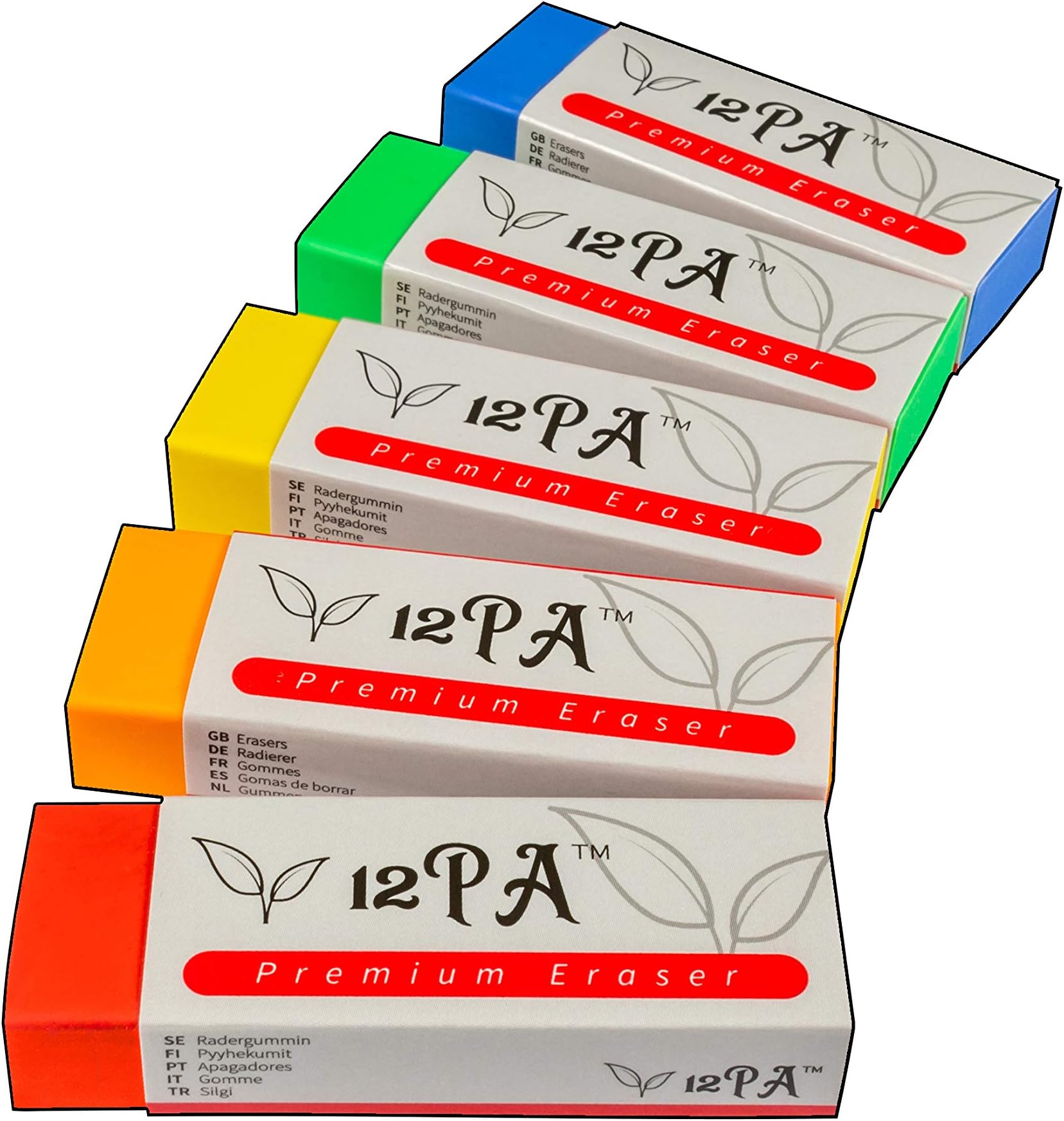 5 Rubbers For Kids | Multicolor | Pencil Erasers For School, Office, Kids, Adults | Multipack