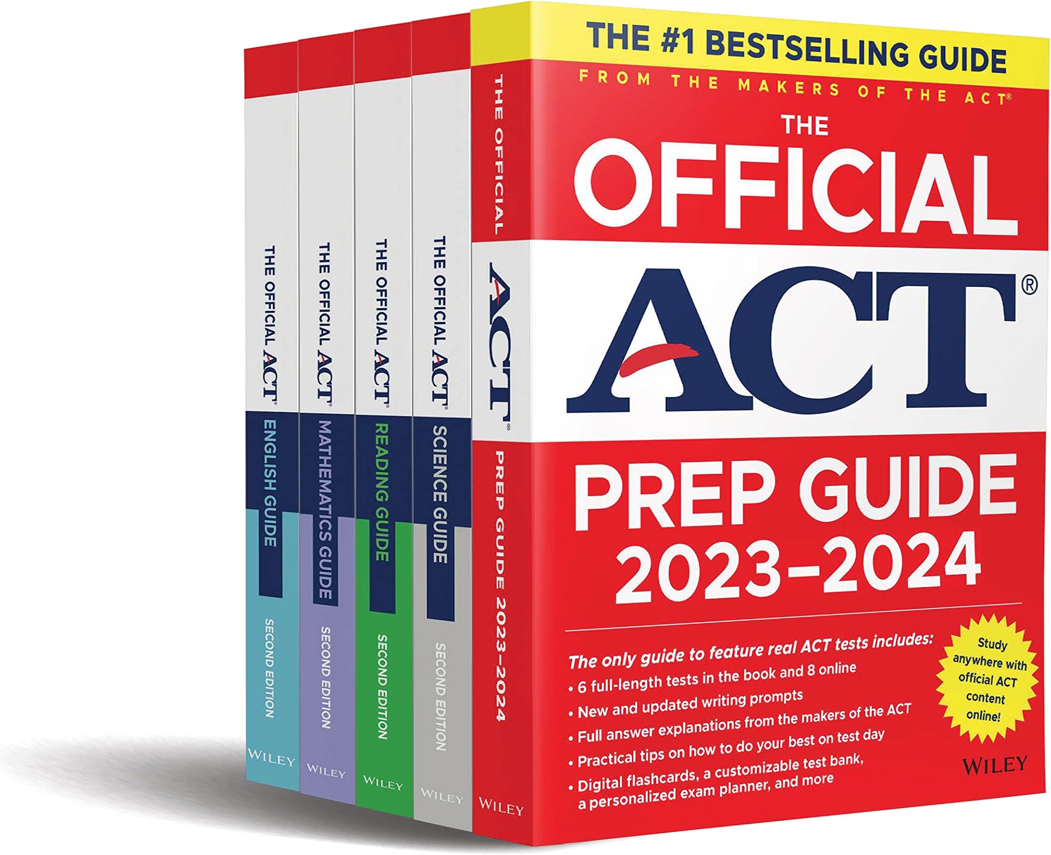 Official ACT Prep & Subject Guides 2023-2024 Complete Set: Includes The Official ACT Prep, English, Mathematics, Reading, and Science Guides + 8 Practice Tests + Bonus Online Content