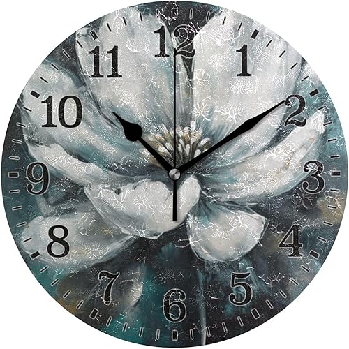 Miniatura 76 de JUNZAN Divertido Adorable Gatito en Bañera Relajándose Relojes Redondos de Baño Relojes para la Pared 10 Pulgadas Reloj de Pared Pequeño Casa de