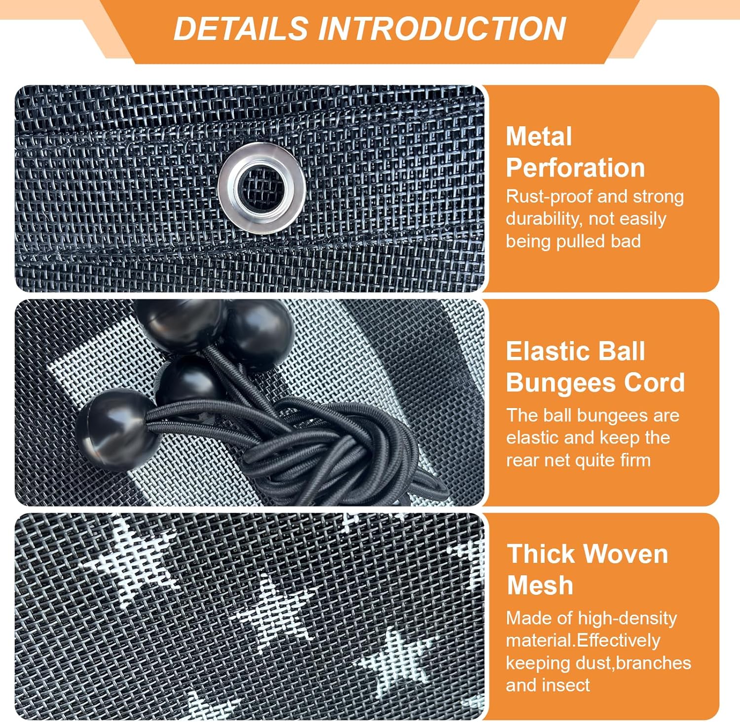 Soft Rear Window Net & Transparent Dust Screen with USA Flag Design - Universal Fit for Pioneer 1000, 700, 1000-5, 1000-6, 700-4, 500, 520 UTV Models - Sun Windshield Mesh for Dust and Wind Protection