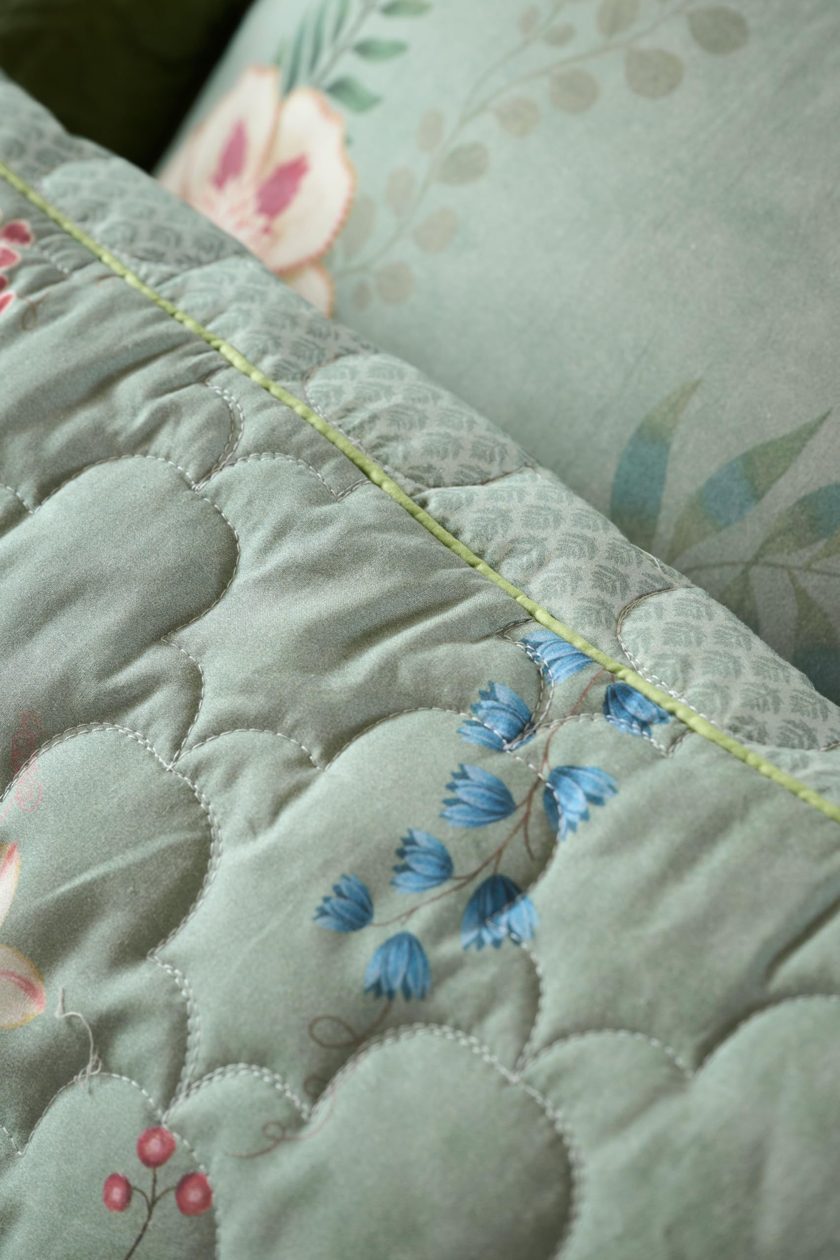 Pip Studio Tagesdecke 270 x 260 cm Grün | Everbloom