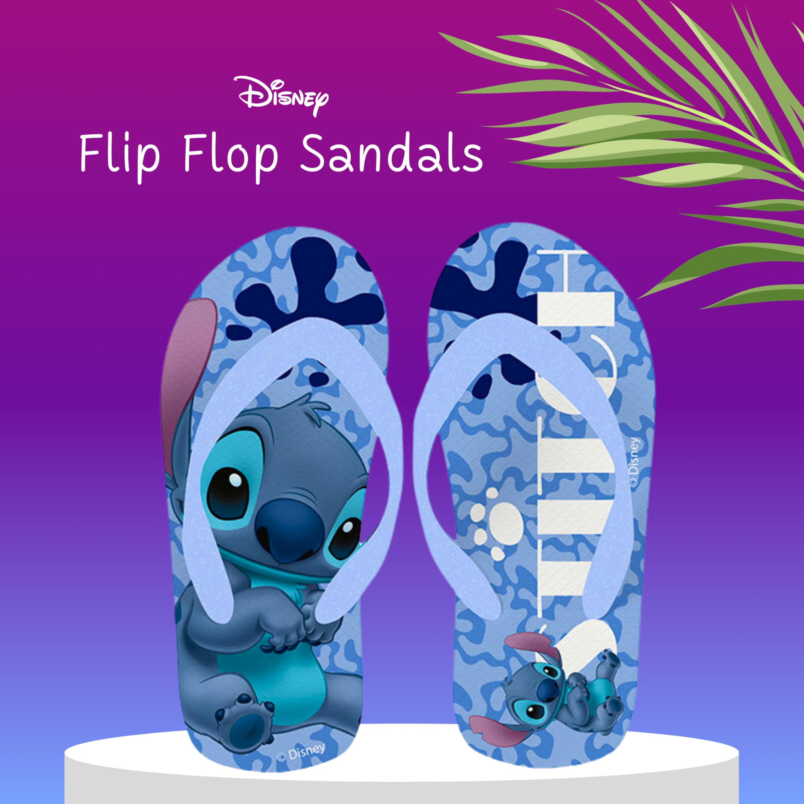 Disney Stitch Baseball Kappe und Flip-Flops für Mädchen, Stitch und Angel Sommerset, Größen EU 25 bis 32