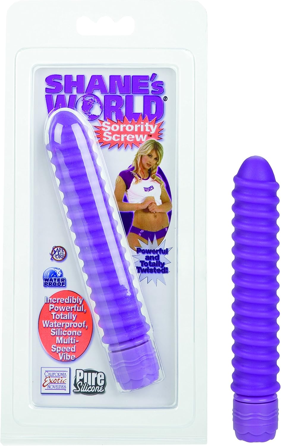 California Exotic Novelties Shanes World Sorority Screw Vibe - Purple