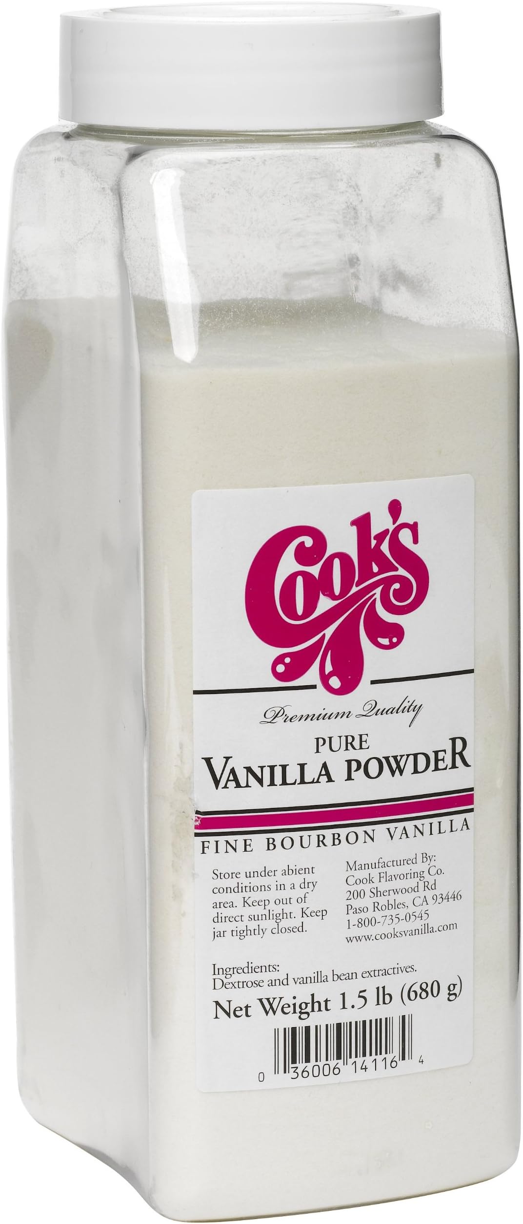 Espresso Supply 1-1/2-Pound Vanilla Powder