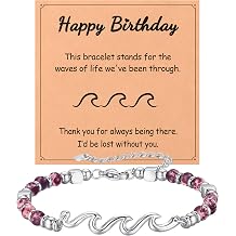 Wave Bracelets for Women, Unique Birthday Gifts for Women The Waves of Life We've Been Through Mothers Day Anniversary Christmas Meaningful Inspirational Gifts Bracelets for Friend Her Wife Mom