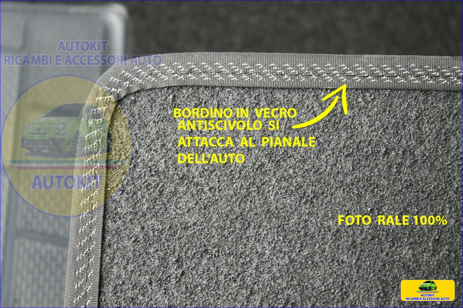 Tappetino Auto Per UP! 2011+ - Lato Guida In Moquette Nera Antiscivolo | Specifico Per Volkswagen UP! - Foto 6