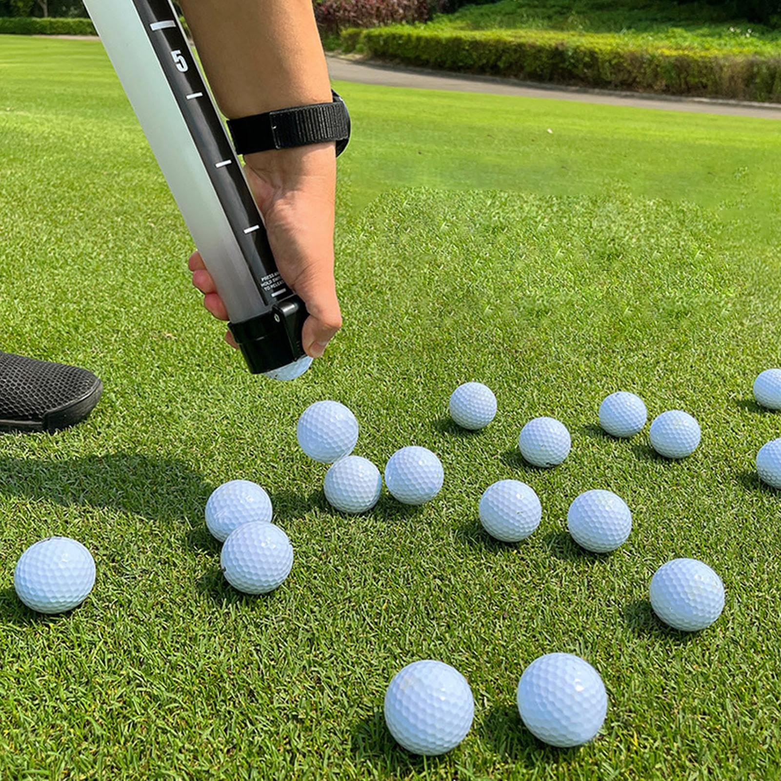 Recogedor de pelotas de golf - tubo de retriever, pastilla ligera