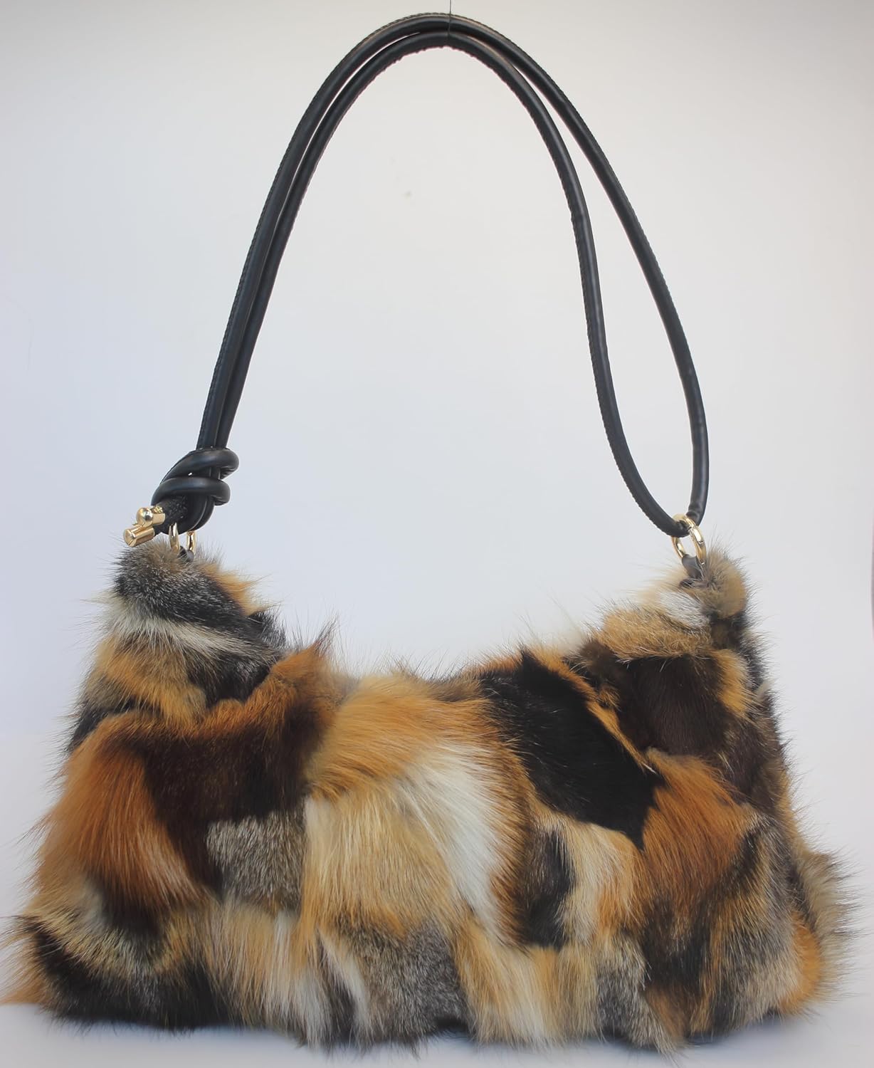 Luxury Real Fox Fur Handbag - Ethical Nordic Sourcing, 14x7x4 inch Winter Fashion Bag - Image 3