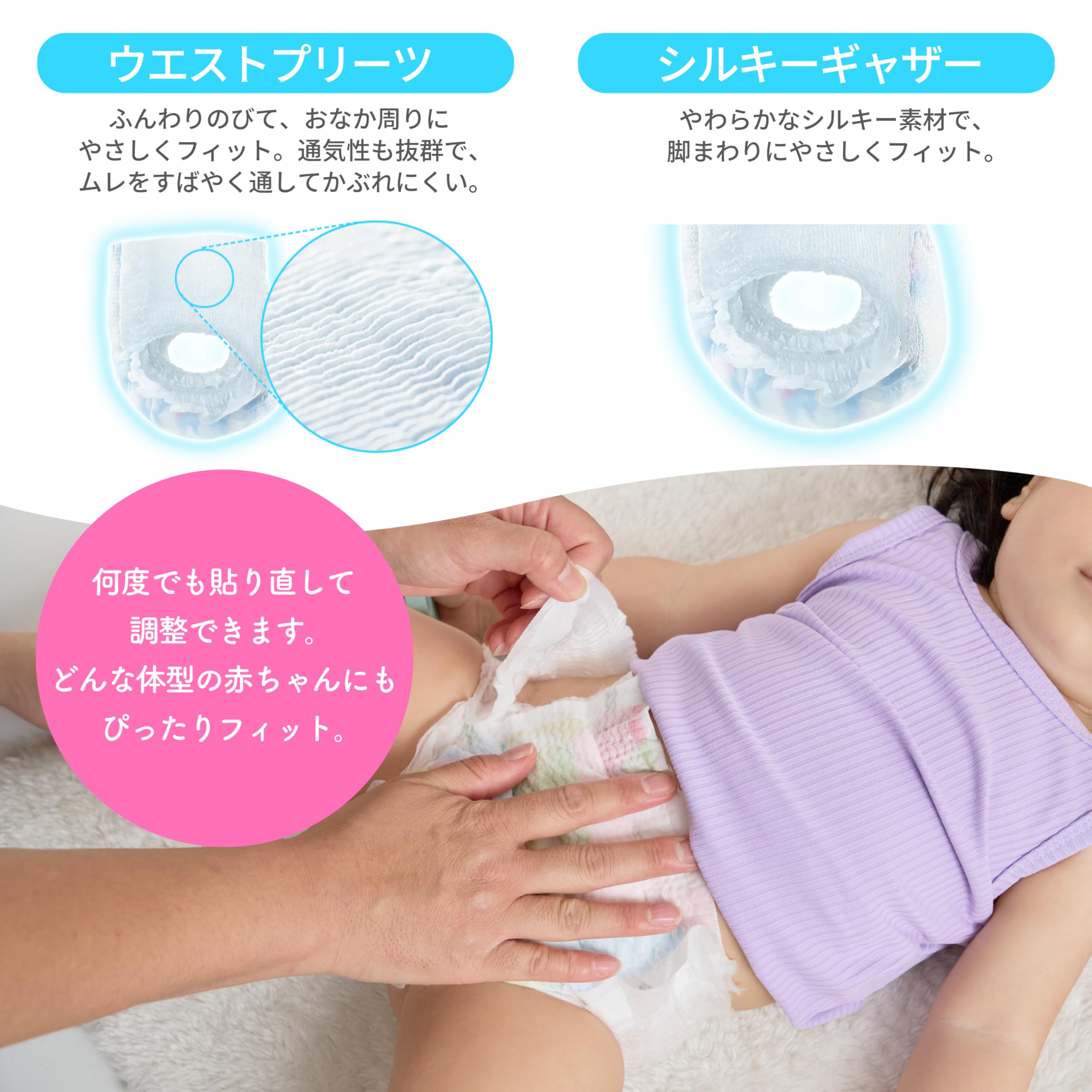 Amazon | 【公式】【4-8kg / Sサイズ】【144枚（48枚×3パック