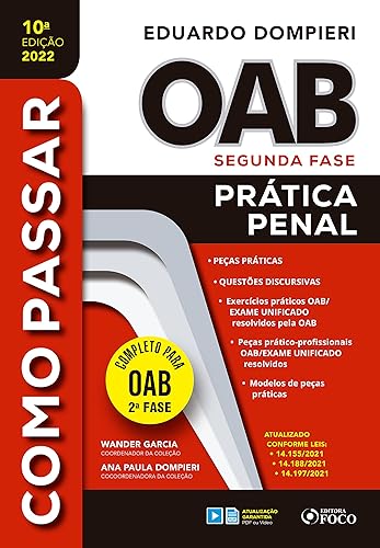 OAB Segunda Fase: Prática Penal (Como Passar) (Portuguese Edition)