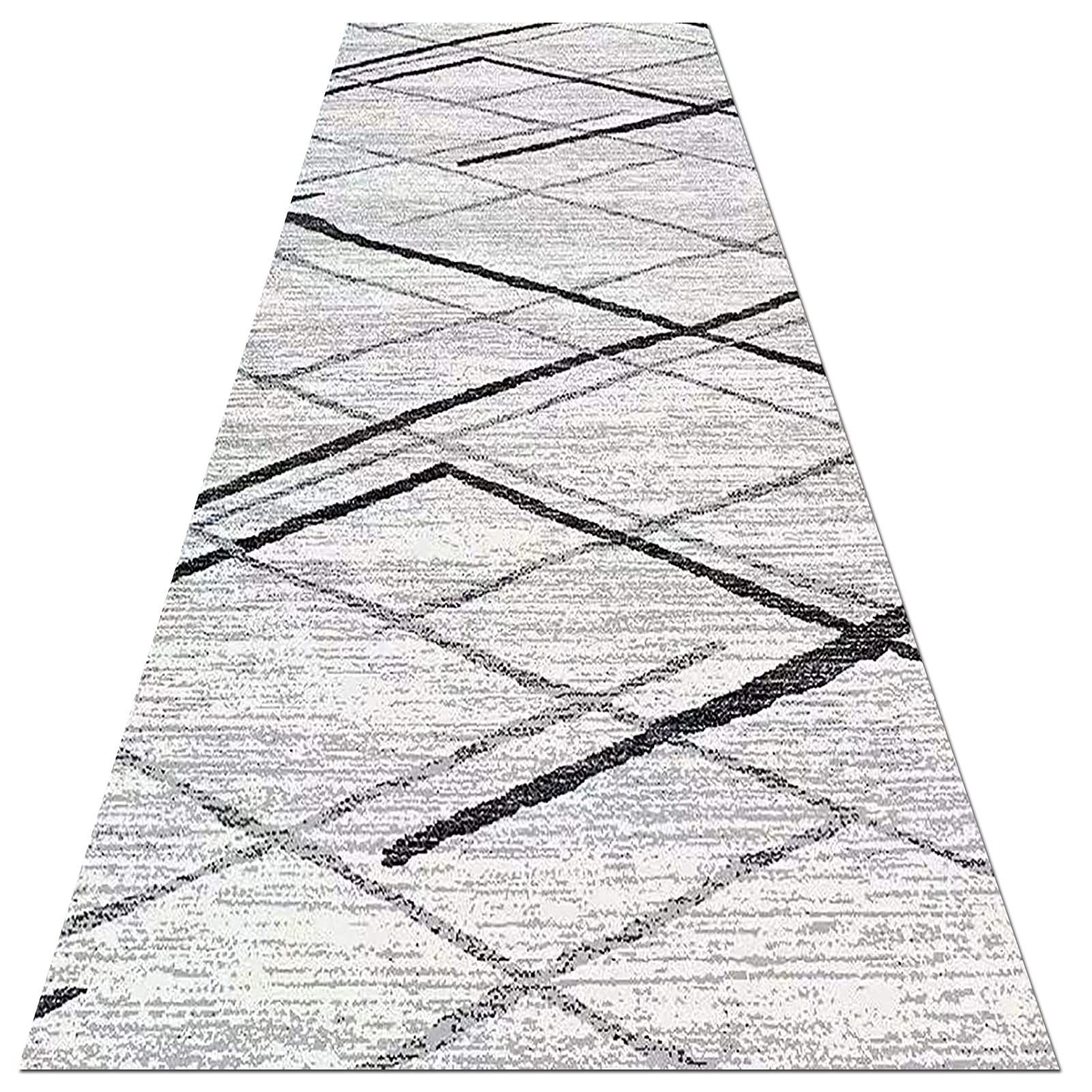 YJRBZ Modern Runner Rug Hallway Gray Carpet Runner 1m 1.5m 2m 2.5m 3m 3.5m 4m 4.5m 5m 5.5m 6m Extra Long Carpet for Home Kitchen Corridor or Stairs (Color : Light grey, Size : 80×400cm/2.6ft×13.1ft)