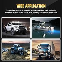 Vista 7 de SKYWORLD - Barra de luz led de 20 pulgadas, 90 W, fila única, perfil bajo, ultra delgada, mini, combo de foco y luz de inundación, luces led