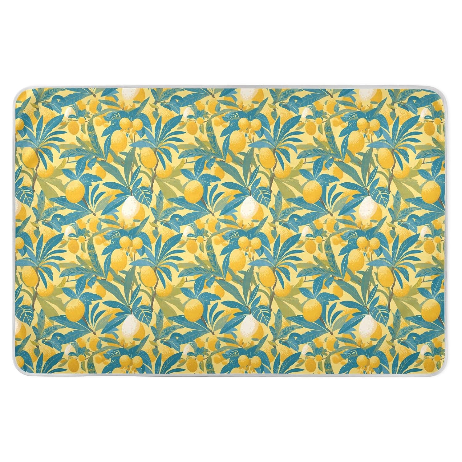 Retro Fruits Extra Large Resuable Changing Pad Covers Soft Absorbent Baby Diaper Changing Pad Leakproof Quick Drying Cradle Mattress for Baby Toddler Children 52" L x 34" W