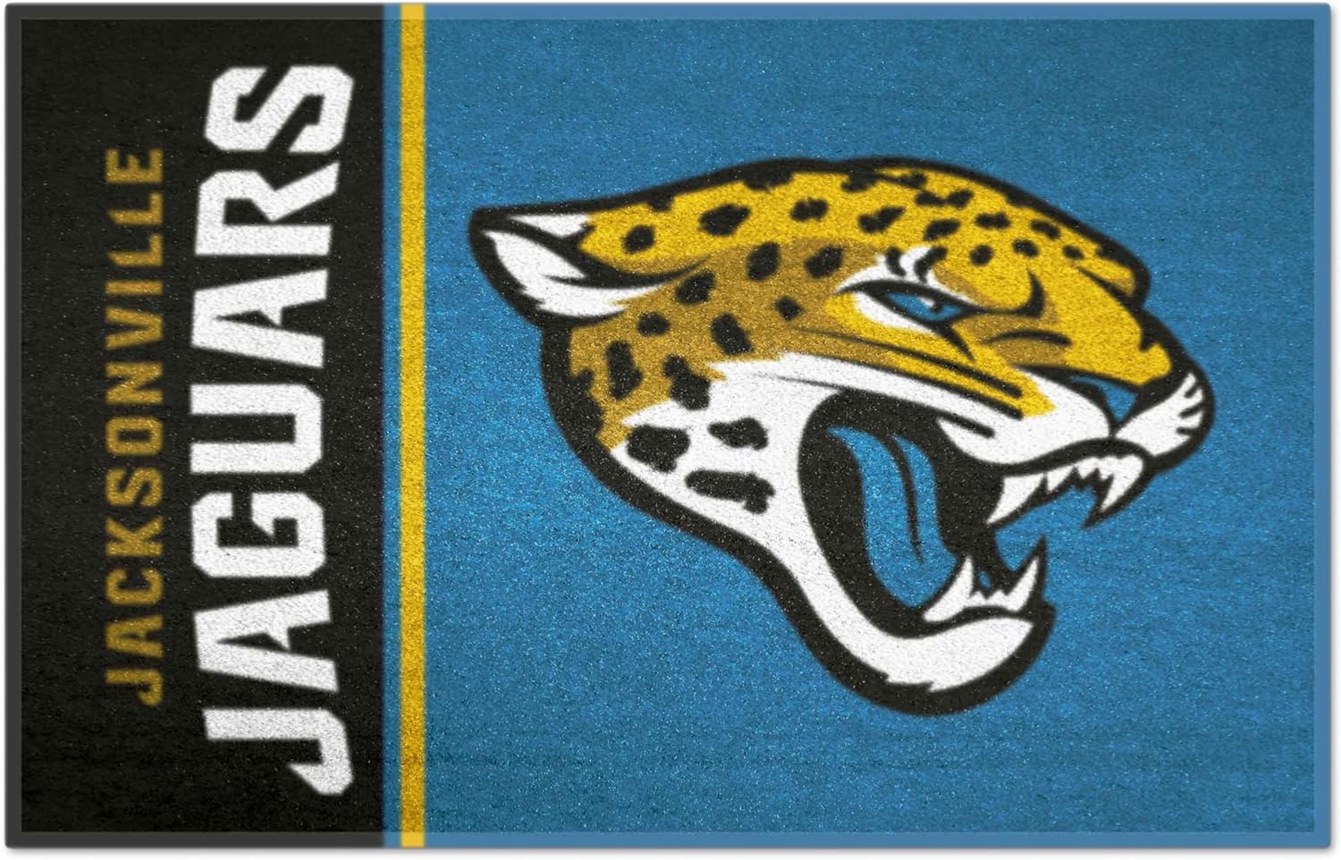 FANMATS - 8237 NFL Jacksonville Jaguars Nylon Face Starter Rug , 19"x30"