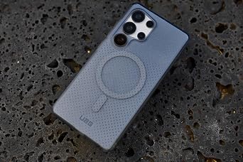 URBAN ARMOR GEAR UAG Designed for Samsung Galaxy S25 Case DOT, Compatible with Magnetic Charging Bundle with Magnetic Ring Stand (Cloud Blue + Mallard)