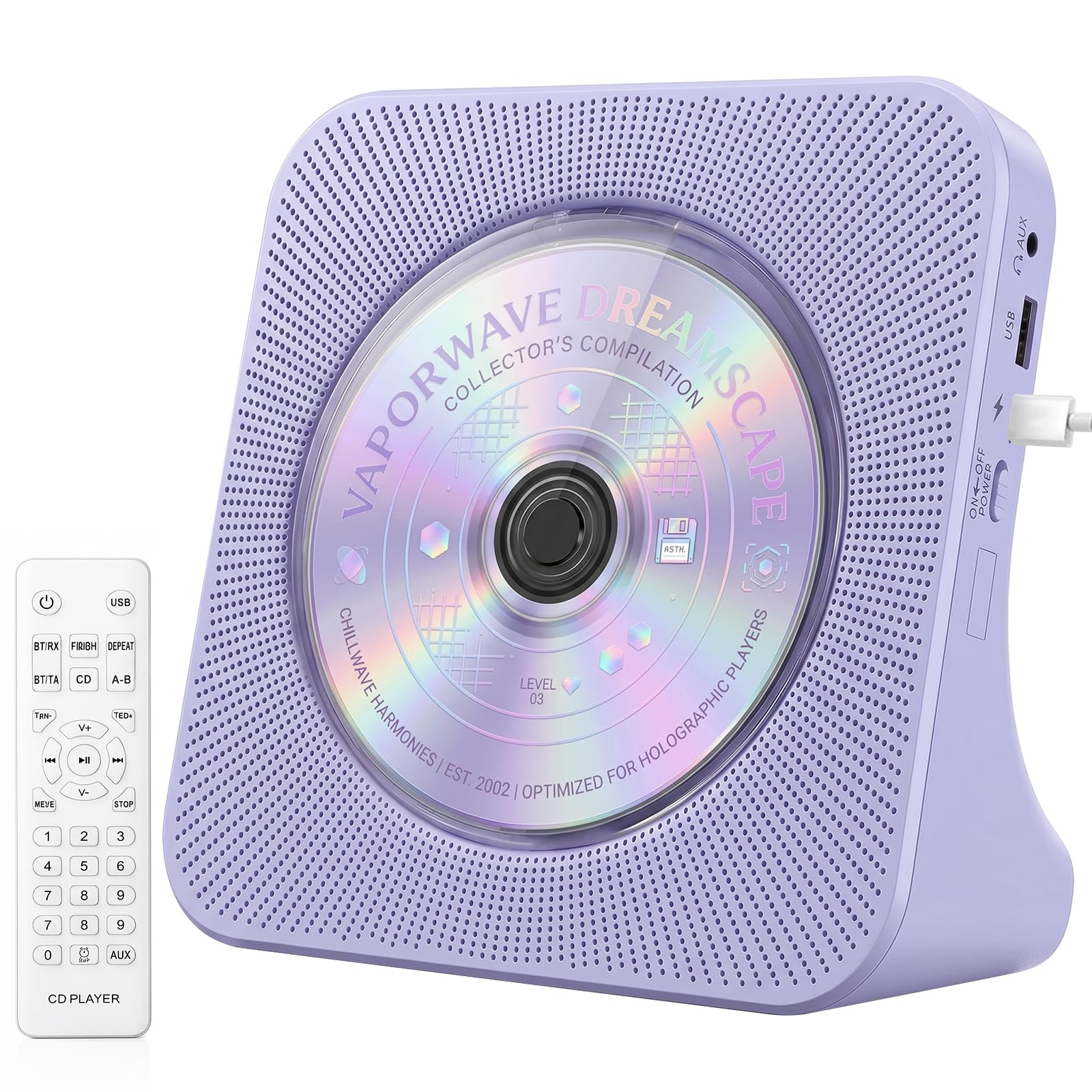 Gueray CD Player Portable Bluetooth Desktop CD Players for Home