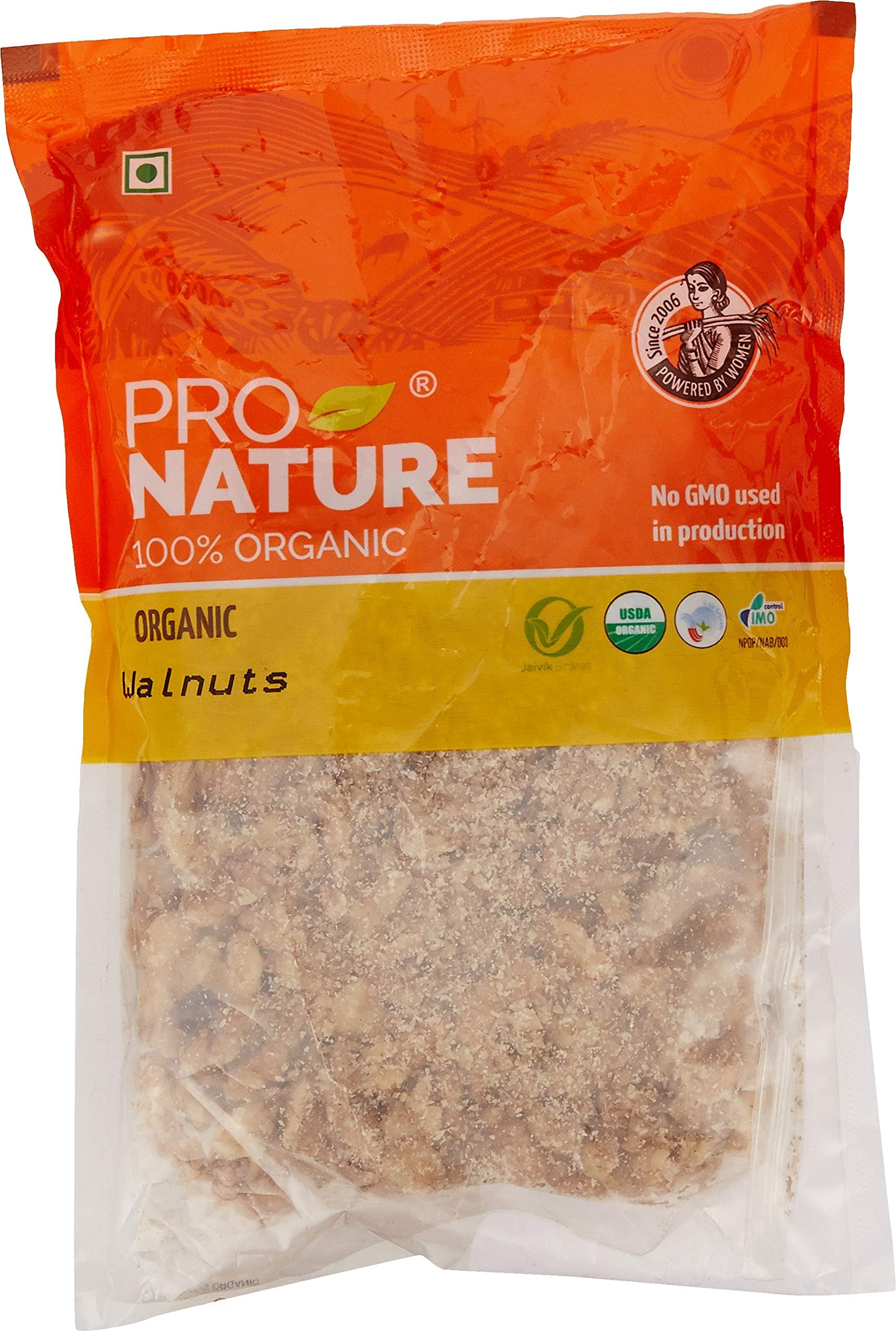 Pro Nature 100% Organic Walnuts, 200g
