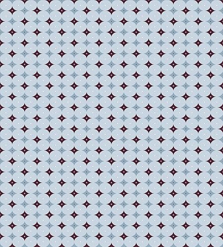 Miniatura 2 de Lunarable Mid Century Modern Duvet Cover Set, Nested Round Shapes with Rounds, Decorative 2 Piece Bedding Set with 1 Pillow Sham, Twin Size, Blue