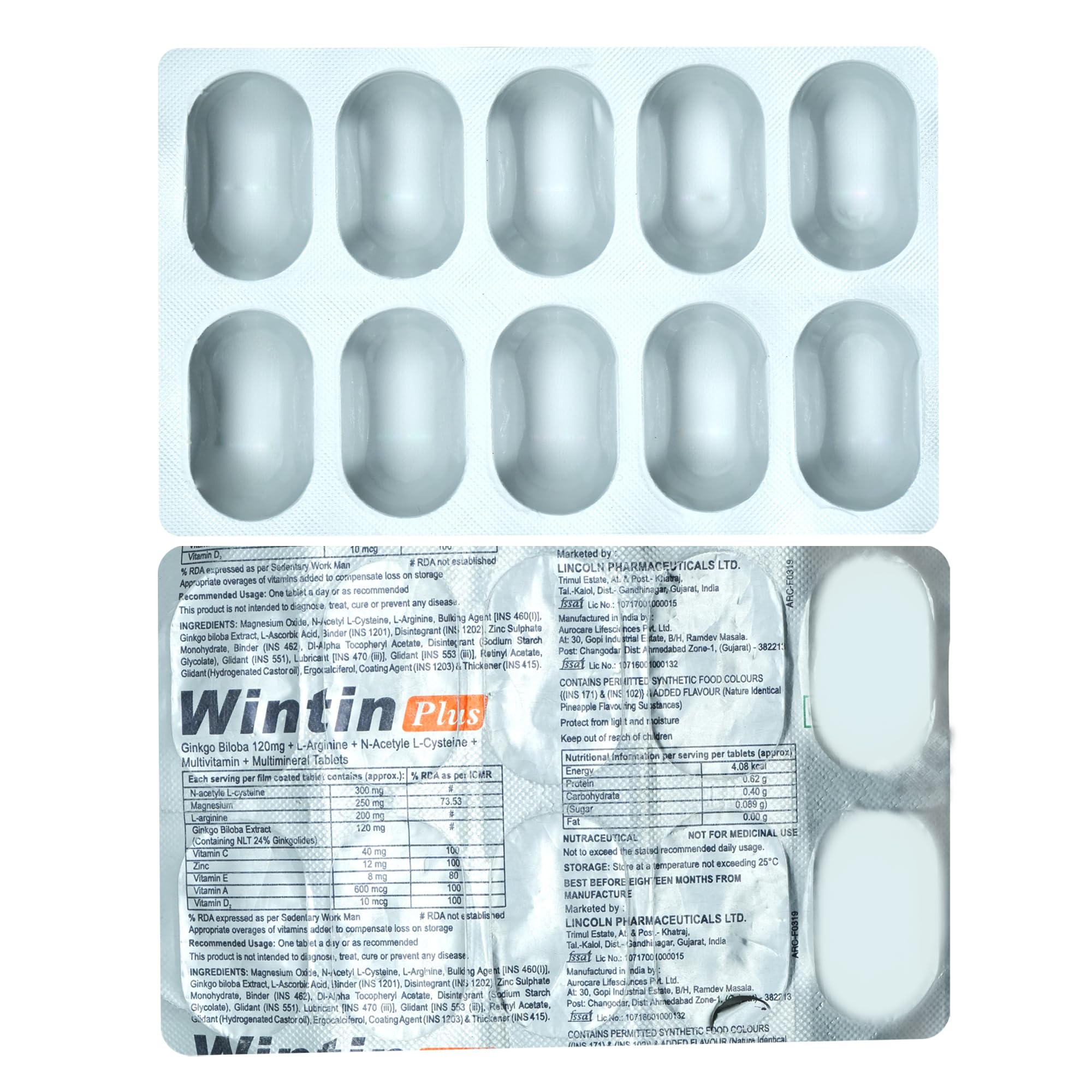 Wintin Plus - Strip of 10 Tablets