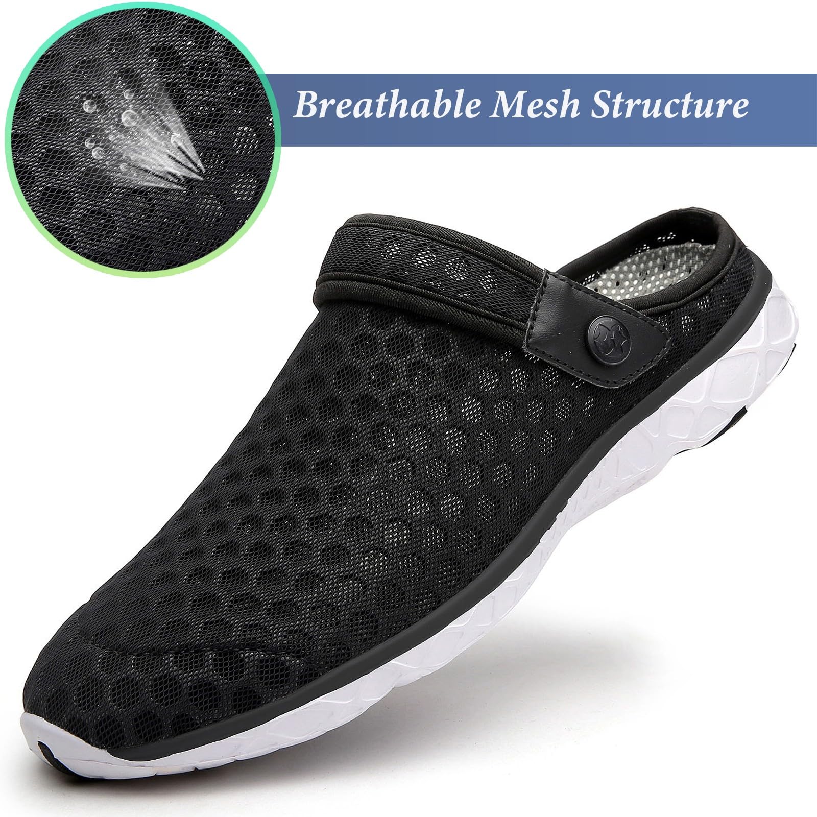 Zoccoli Spiaggia Uomo Donna Pantofole Sandali Estate Traspirante Scarpe da Giardino Mare Doccia Slip-on Sabot Casa Ciabatte 36-48