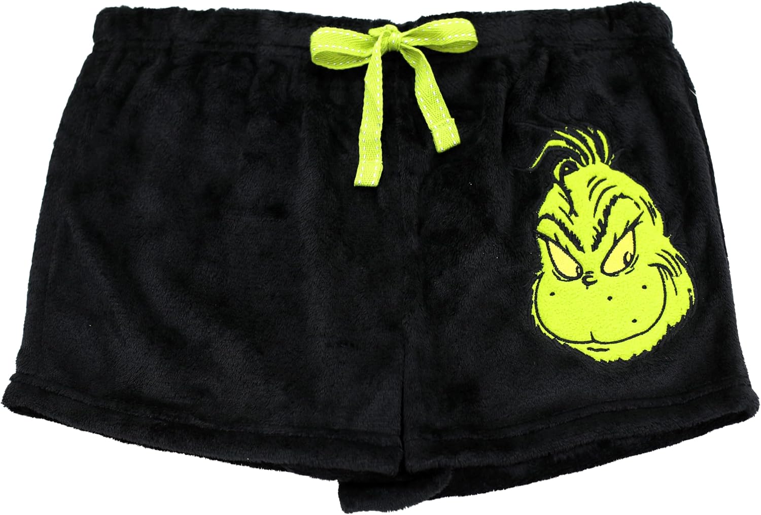 Dr. Seuss The Grinch Womens Velour Pajama Shorts, 2-Pack, Sizes XS-3X image 2