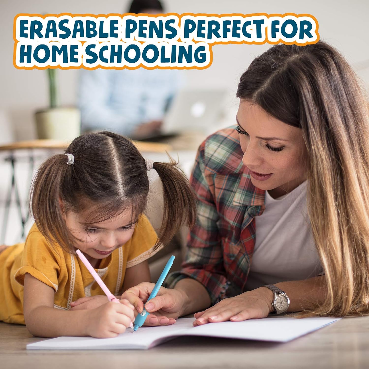 BUNMO Erasable Cute Pens - Kawaii Accessories - Ink Pens Include Extra Kawaii Pen Ink Refills. Cute Pens for Girls Make Great Stocking Stuffers & Stocking Stuffers (9 Piece Set)