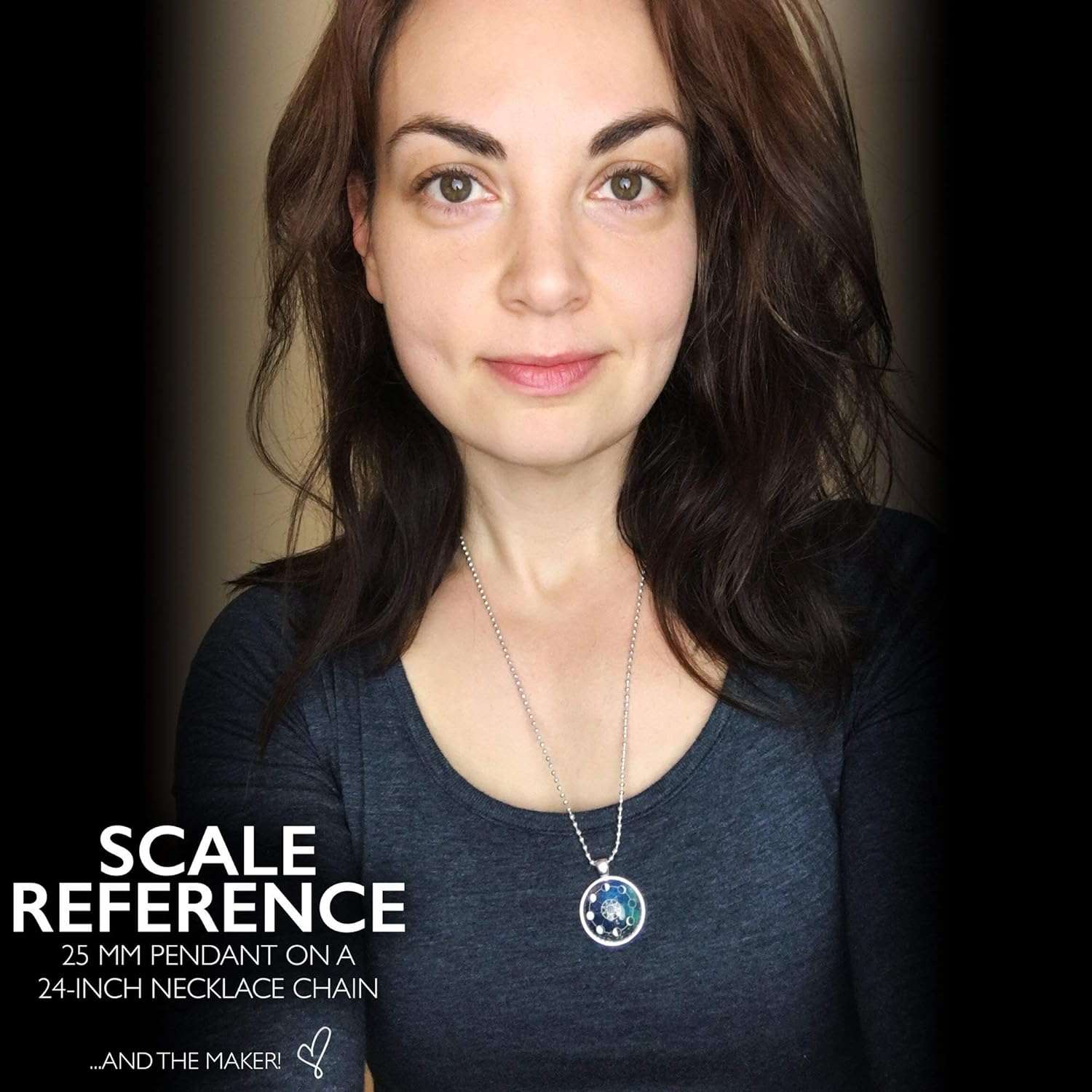 CellsDividing Orange Monarch Butterfly Necklace Pendant, Insect Jewelry - Image 4