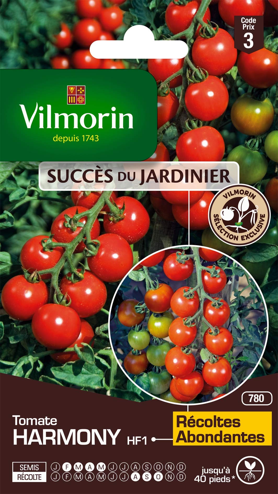 Vilmorin Pomodoro Harmony Varietà Precoce Vigoroso Resa Fino A 2 4 Kg Per Piede Tipo Cocktail Carne Succosa E Gustosa Resistente Alle Malattie Ideale Aperitivo 1506812969