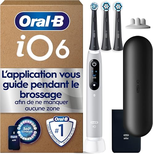Oral-B iO Series 6 Elektrische Zahnbürste, Grau - 1