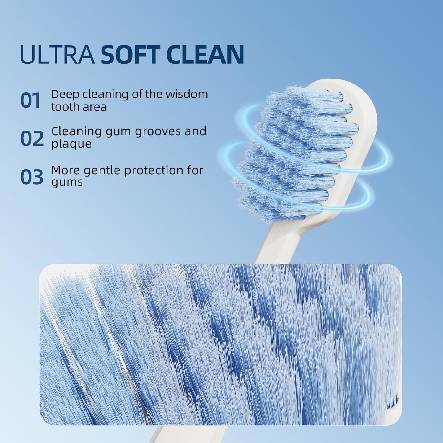 8 PCS Ultra-Soft Bristles Adult Toothbrush, Gentle on Gums & Teeth, 4 Colors - Toothbrush Soft Bristle Adult, Ideal for Sensitive Mouths, Dentist-Recommended Cleaning