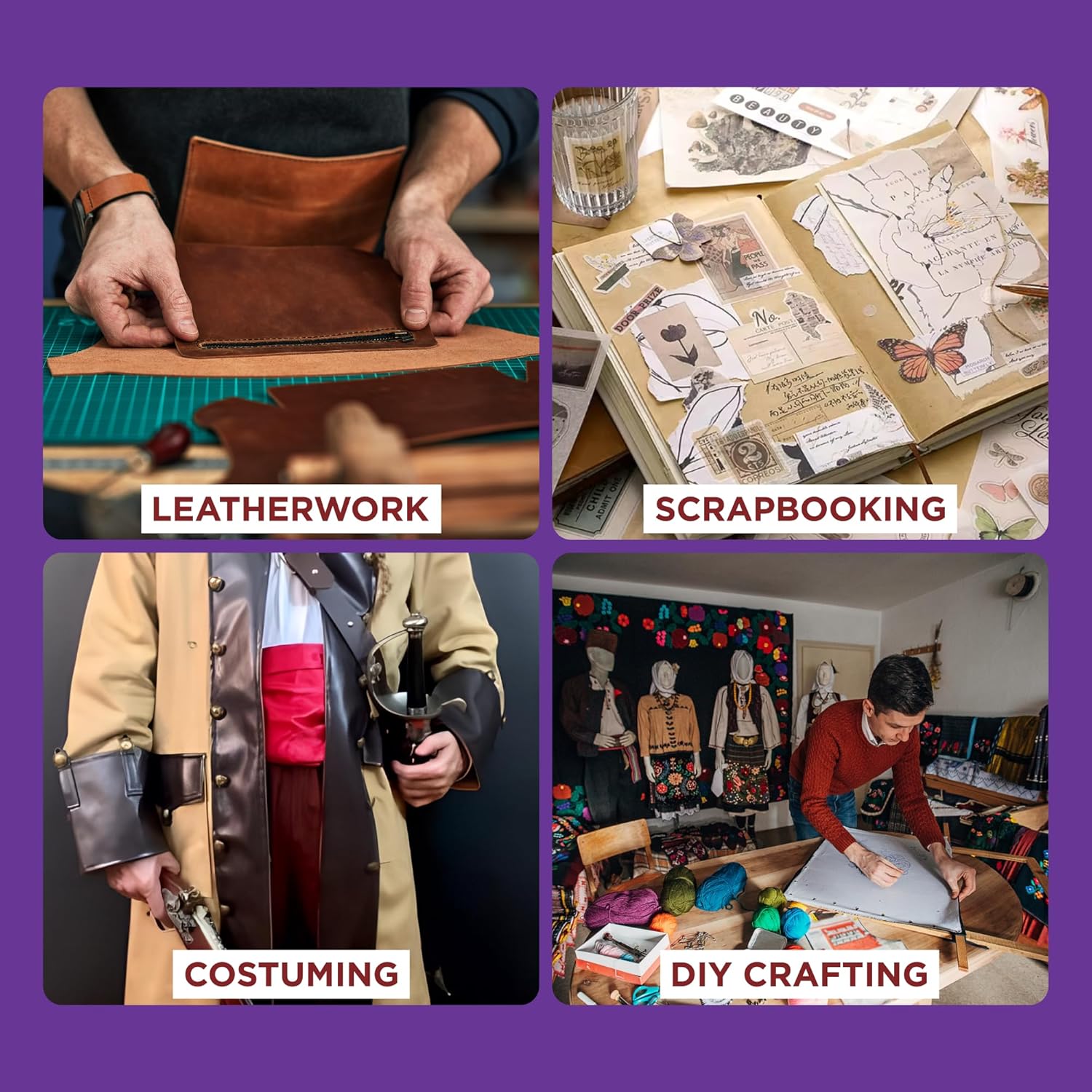 #14 Rubber Cement, 32 oz. can - Crafting, Leather, Upholstery, Costuming, Scrapbooking, DIY, Repostionable, Semi-Permanent - RH Adhesives