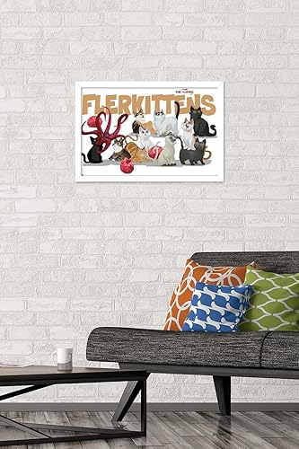Miniatura 29 de Trends International Marvel The Marvels - Póster de pared de flerkittens, 34 pulgadas de largo x 22.4 pulgadas, versión enmarcada plateada Versión