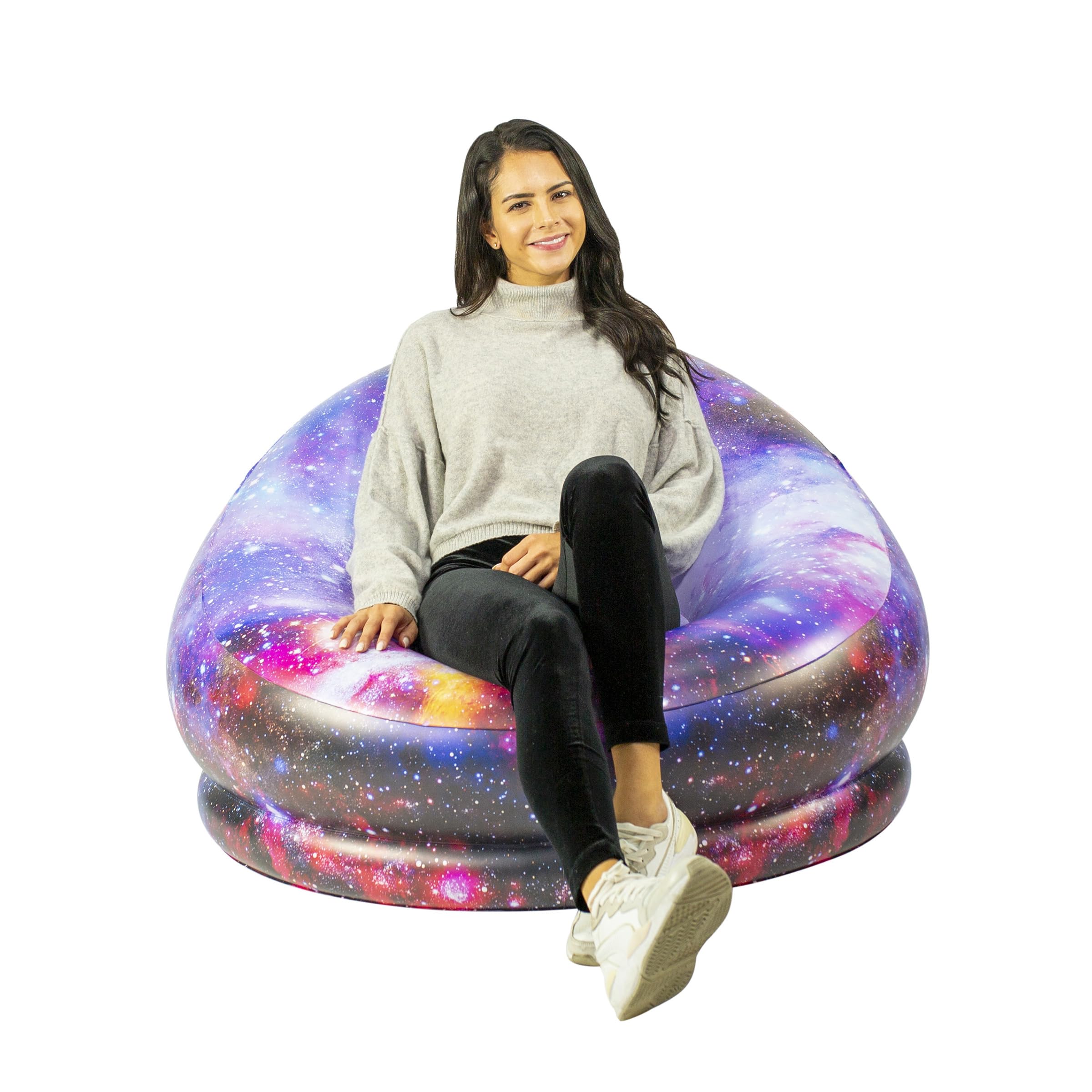 Sillas inflables LED iluminadas (silla de juego iluminada con LED de galaxia) 9