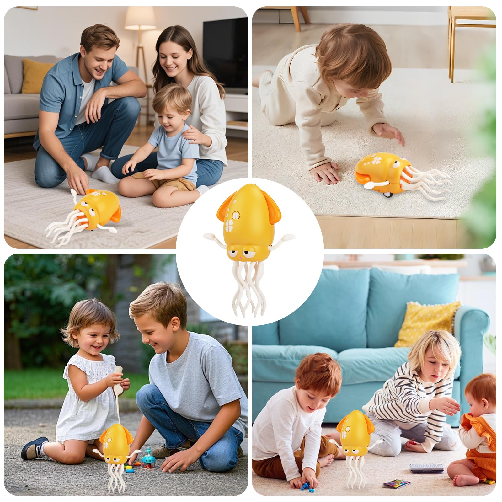 PANAMALAR Jouet Poulpe Dansant Pour Enfants, Jouet Poulpe Electrique