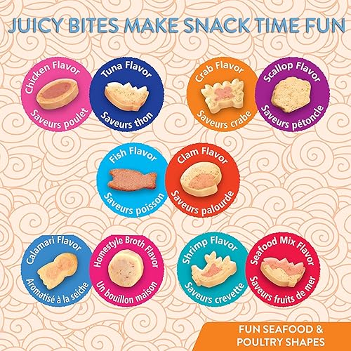 Miniatura 3 de INABA Juicy Bites - Golosinas masticables para gatos sin granos, suaves, húmedas y masticables con vitamina E y extracto de té verde, 0.4 onzas por