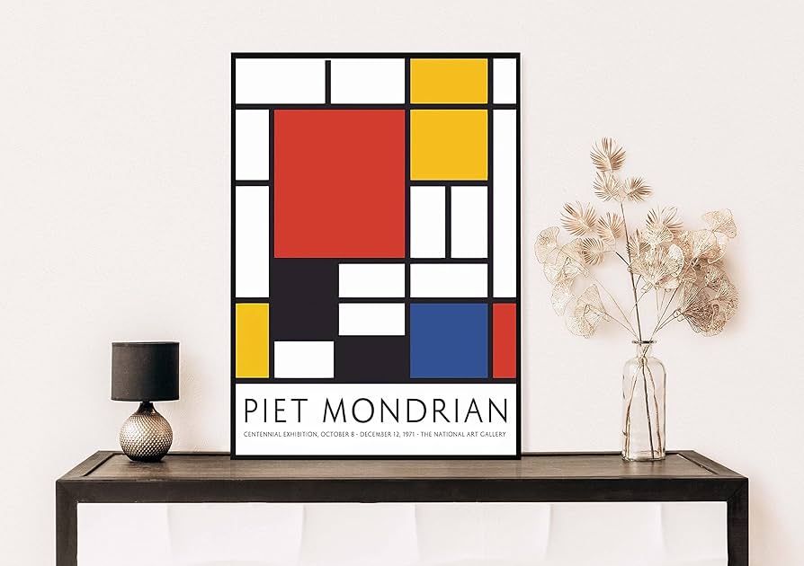 アート・デザイン・音楽 Mondrian アートパネル Piet Mondrian ピート・モンドリアン ピエト