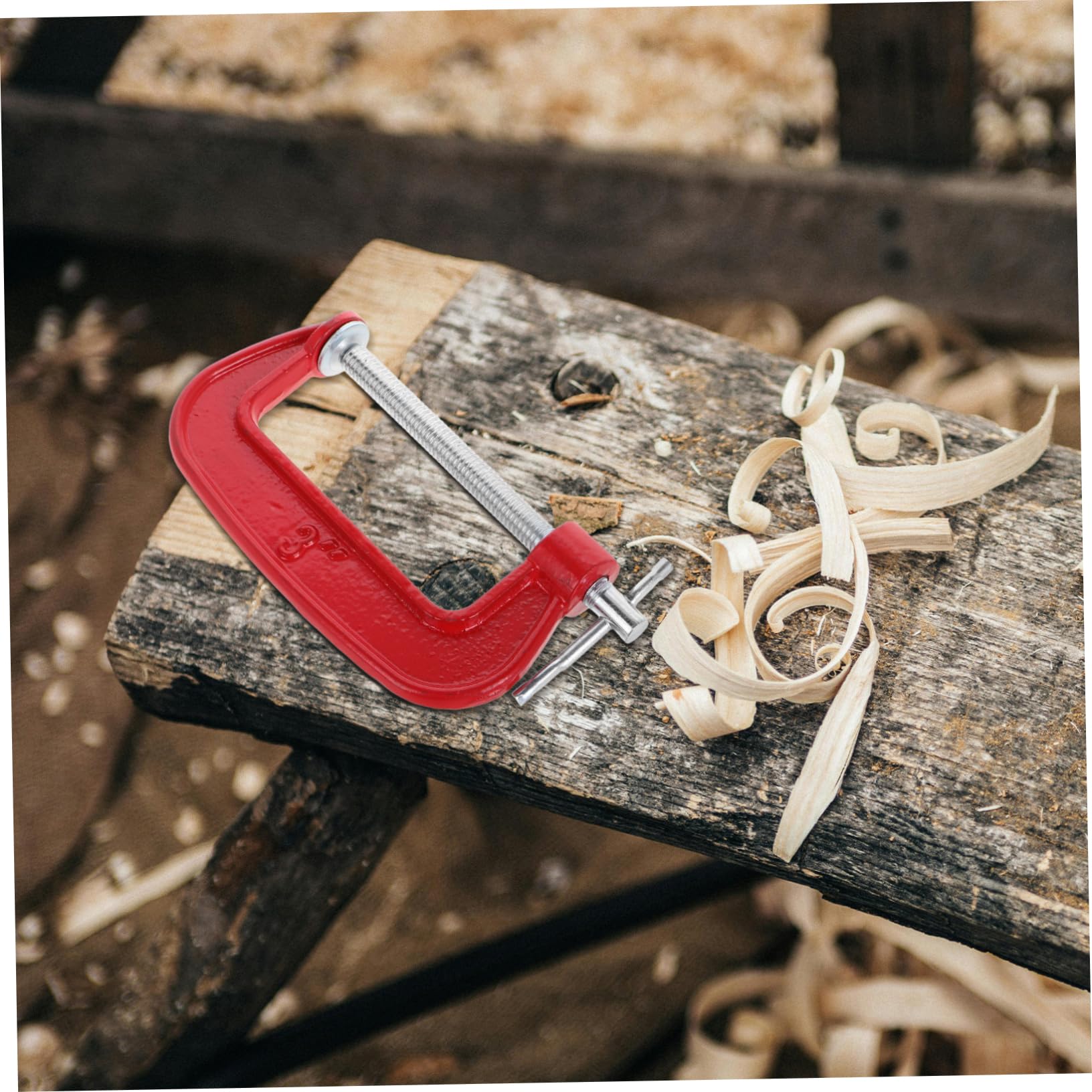jojofuny 6pièces Jeu de Serre-joints C Ouverture de Mâchoire de Serre-joints Robustes Métal Rouge pour Travaux de Menuiserie Soudure et Fixation