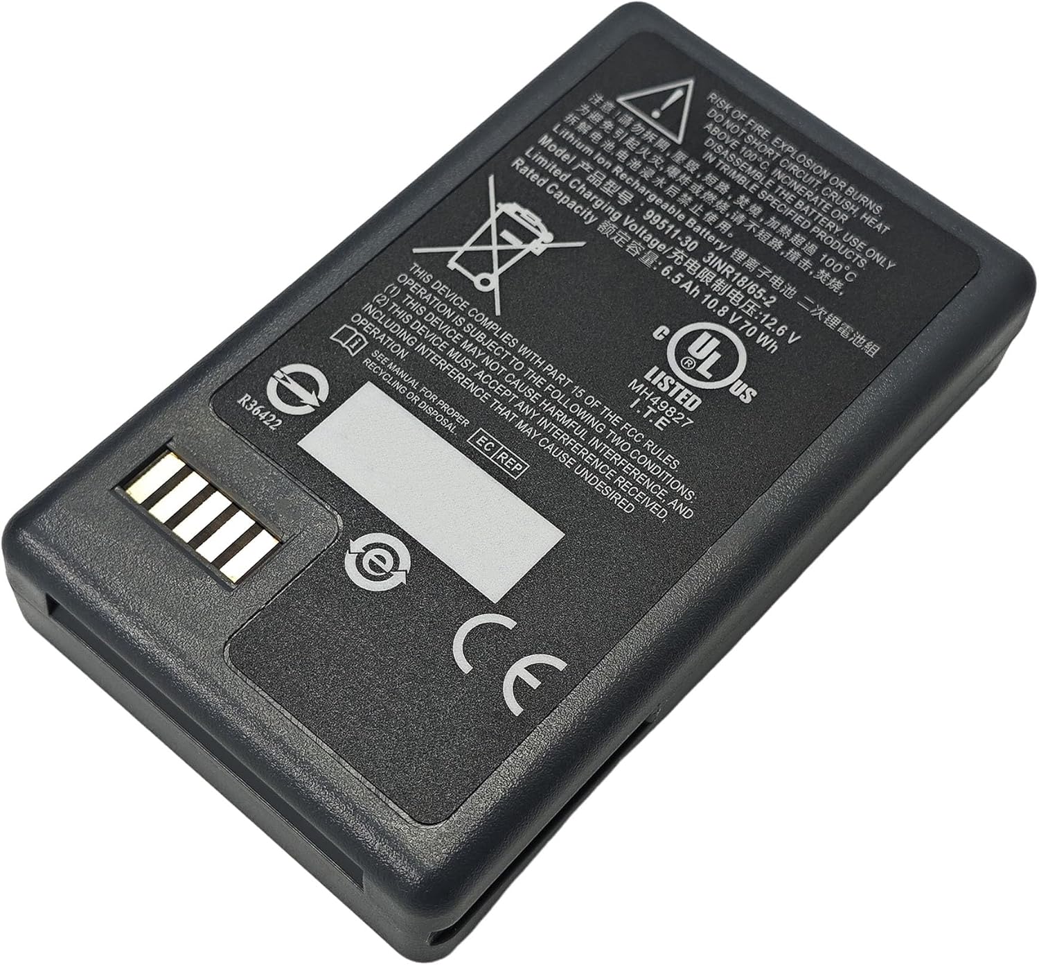 2 Pack Replacement for Trimble S3 S5 S6 S7 S8 Battery, 10.8V 6500mAh Li-ion, 99511-30 79400 Battery