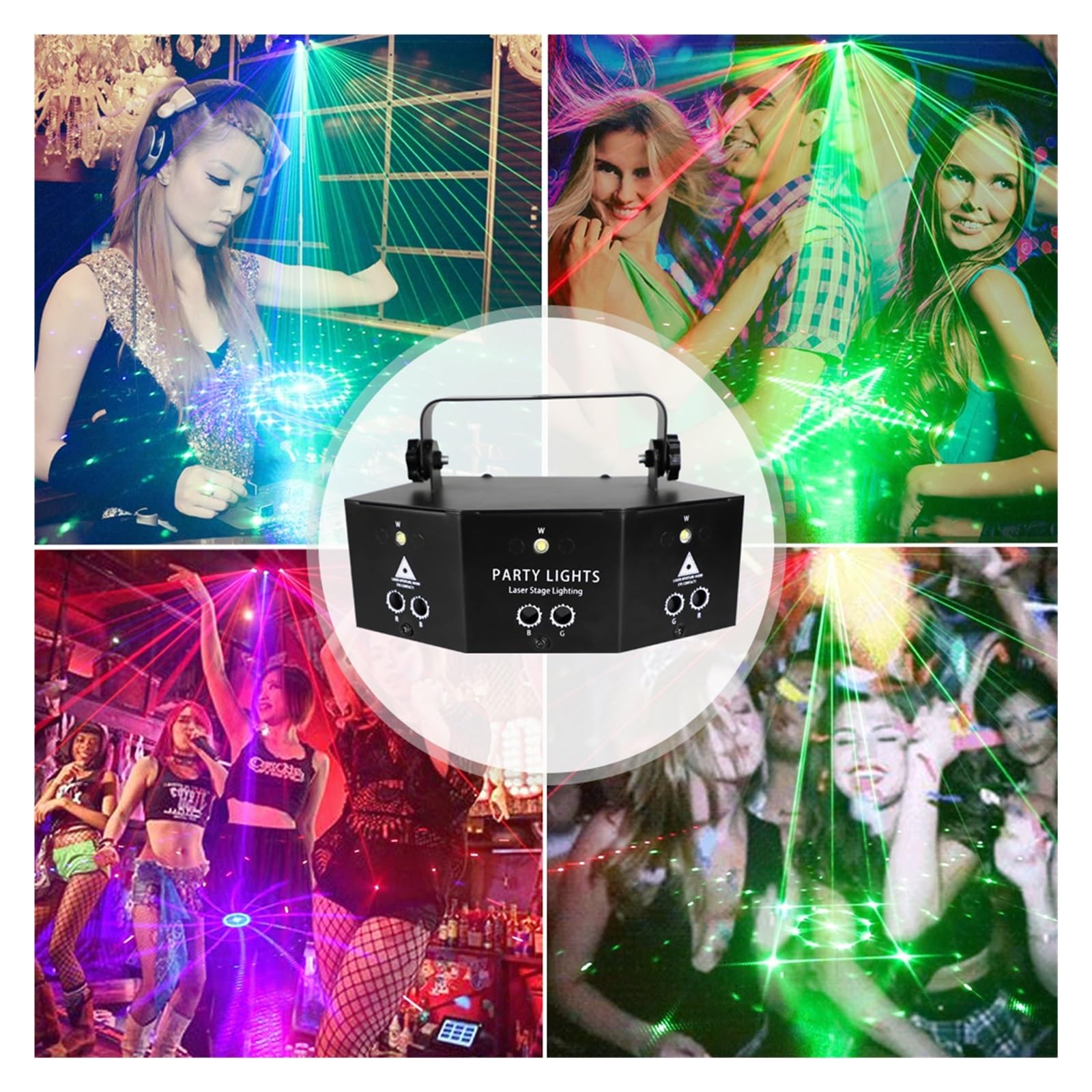Oświetlenie dyskotekowe LED Mini 9 oczu RGBW efekt oświetlenia scenicznego dla klubu DJ dekoracje barowe oświetlenie imprezowe lampa projektora