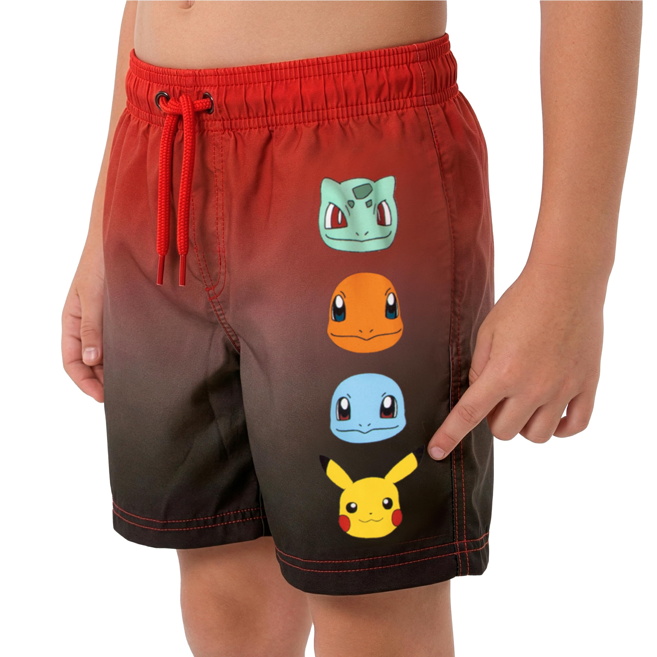 Pokemon Strój Kąpielowy Dla Chłopca, Kostium Z Bulbasaur, Charmander I Pikachu, 2-Częściowy Komplet Kąpielowy