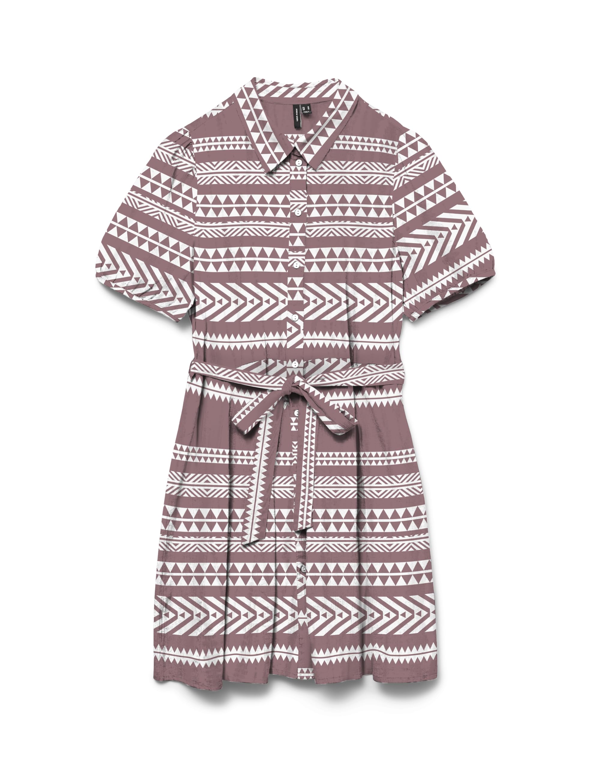 VERO MODA Female Shirt Blouse Dress VMDICTHE Short Dress XS Nostalgia Rose