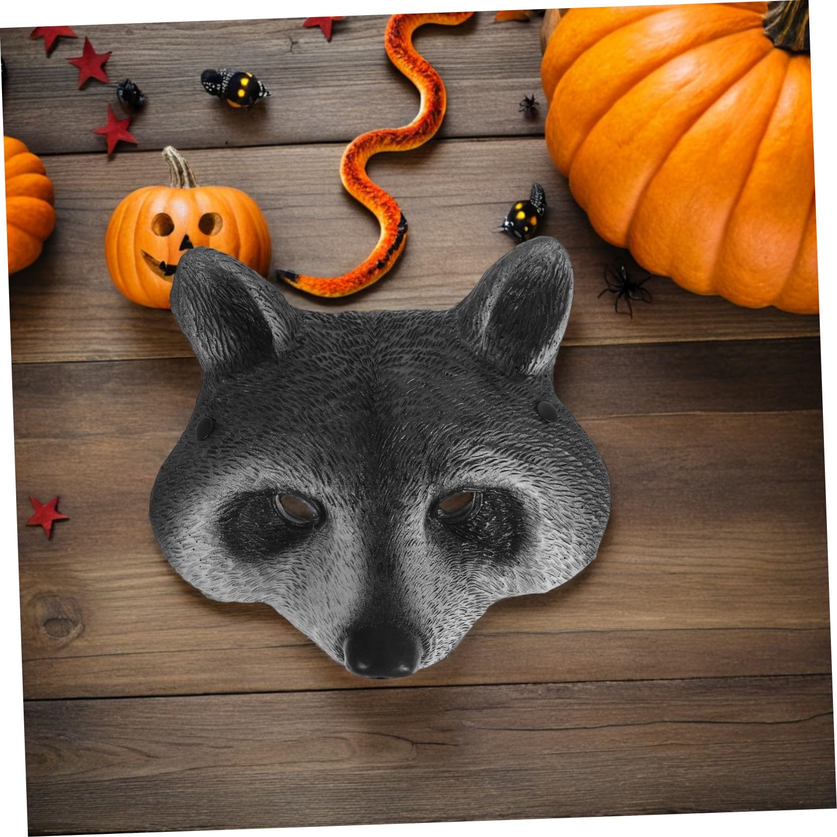 2 Pezzi Maschere Animali Zoo in Schiuma PU Maschera Procione Realistica per Halloween e Cosplay Leggera e Confortevole per Party