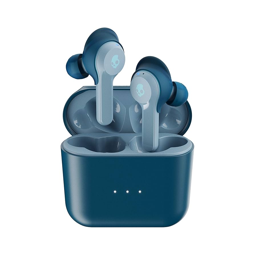 ヘッドフォン/イヤフォン Skullcandy - Skullcandy indy chillblue Skullcandy Indy True Wireless Earbuds, Indigo/Blue : Amazon